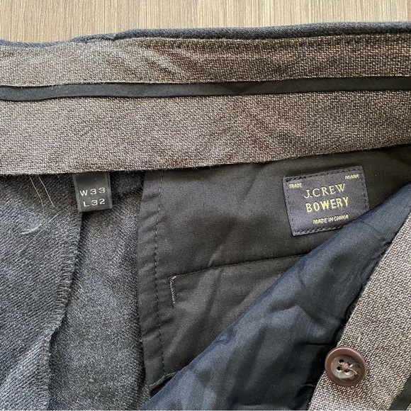 J. Crew Men’s Bowery Slim Fit Wool Trouser Pant W33 x L32 - Picture 5 of 10
